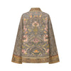 INTO THE EAST 25 Autumn/Winter Moss Green Dark Pattern Tussah Silk Cardigan Jacket ITE-E1DGAW001GR21JK-LV Green